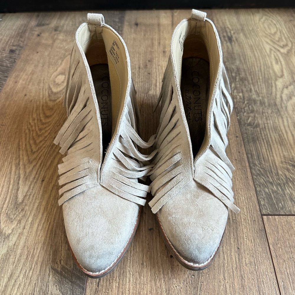 Fringe booties